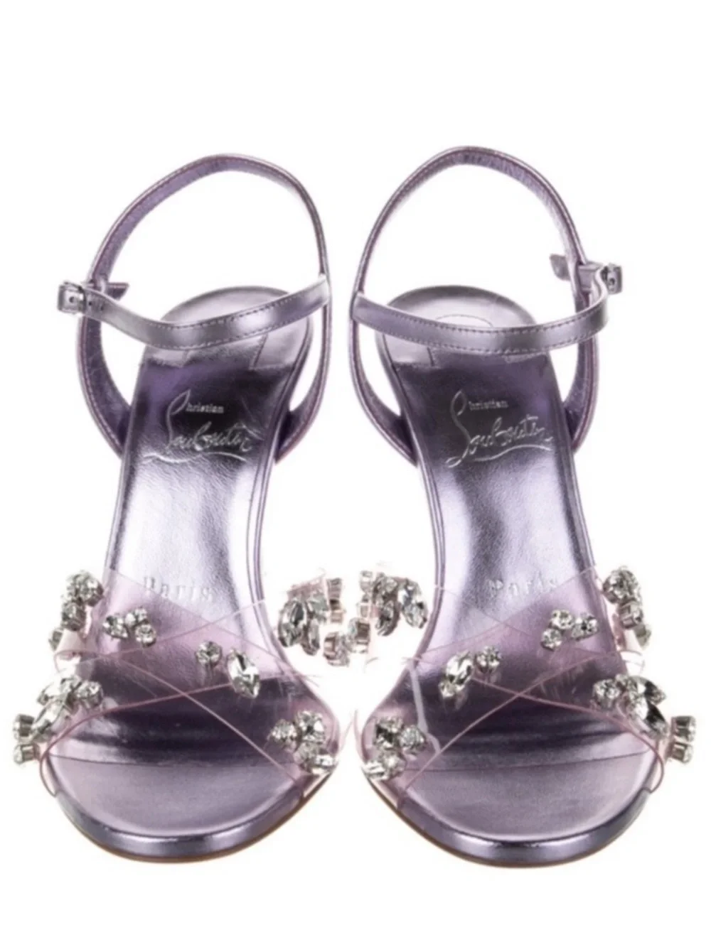 Christian Louboutin
Degrasandal Queen 100mm
Crystal Heels RETAIL 1,495 - Picture 6 of 9